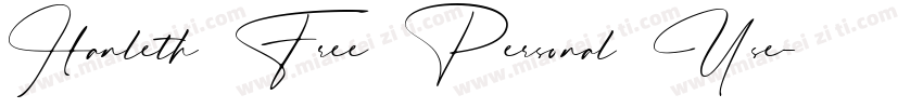 Hanleth Free Personal Use字体转换